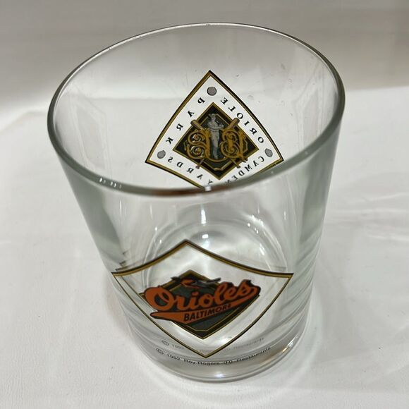 Baltimore Orioles Rocks Glass Tumbler12 Oz 4 In Tall 3 1/4 In Round Camden Yards - Picture 4 of 6